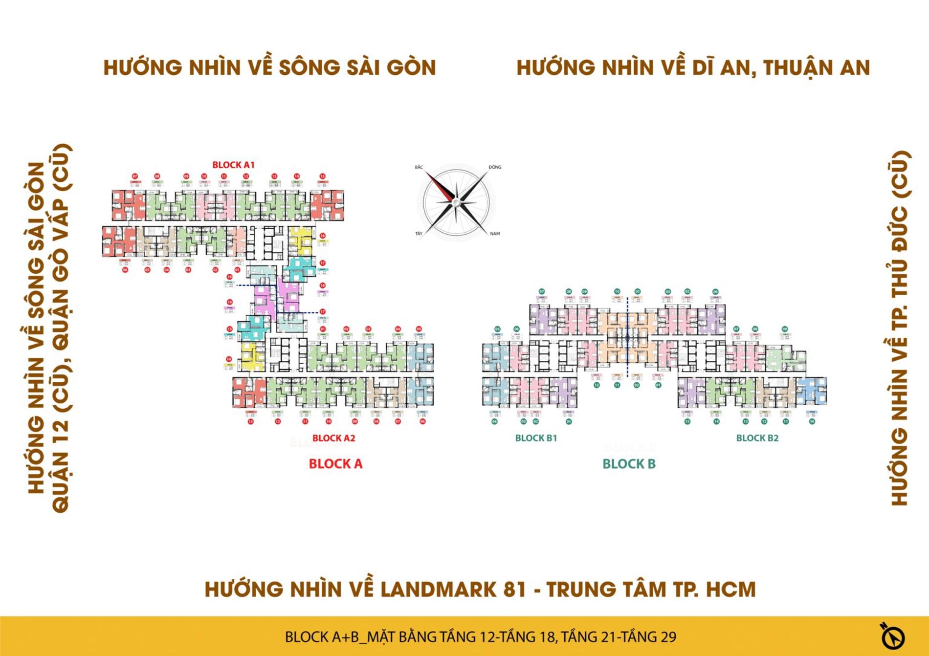 Mặt bằng & thiết kế Bcons Newsky