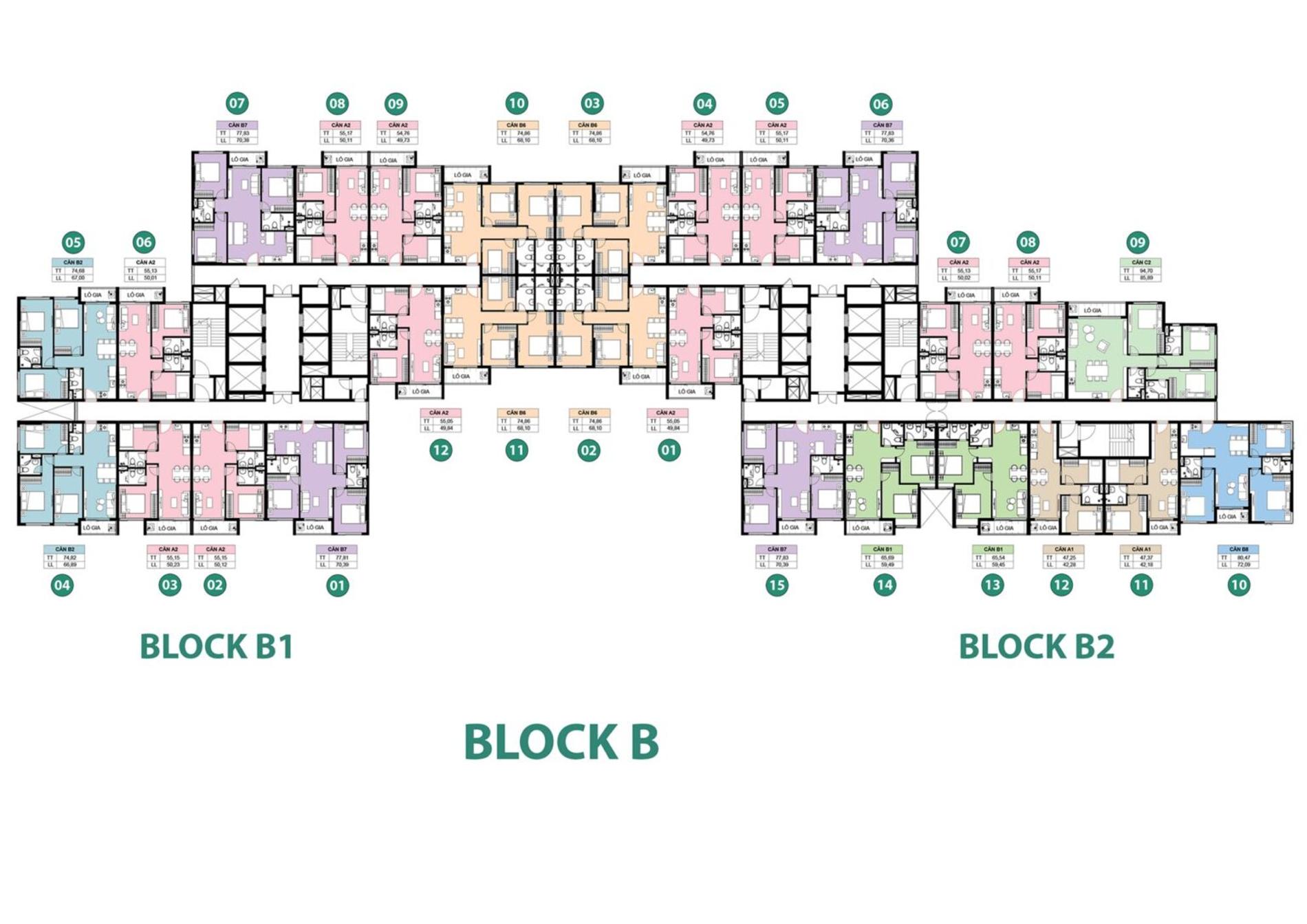 Mặt bằng & thiết kế Bcons Newsky