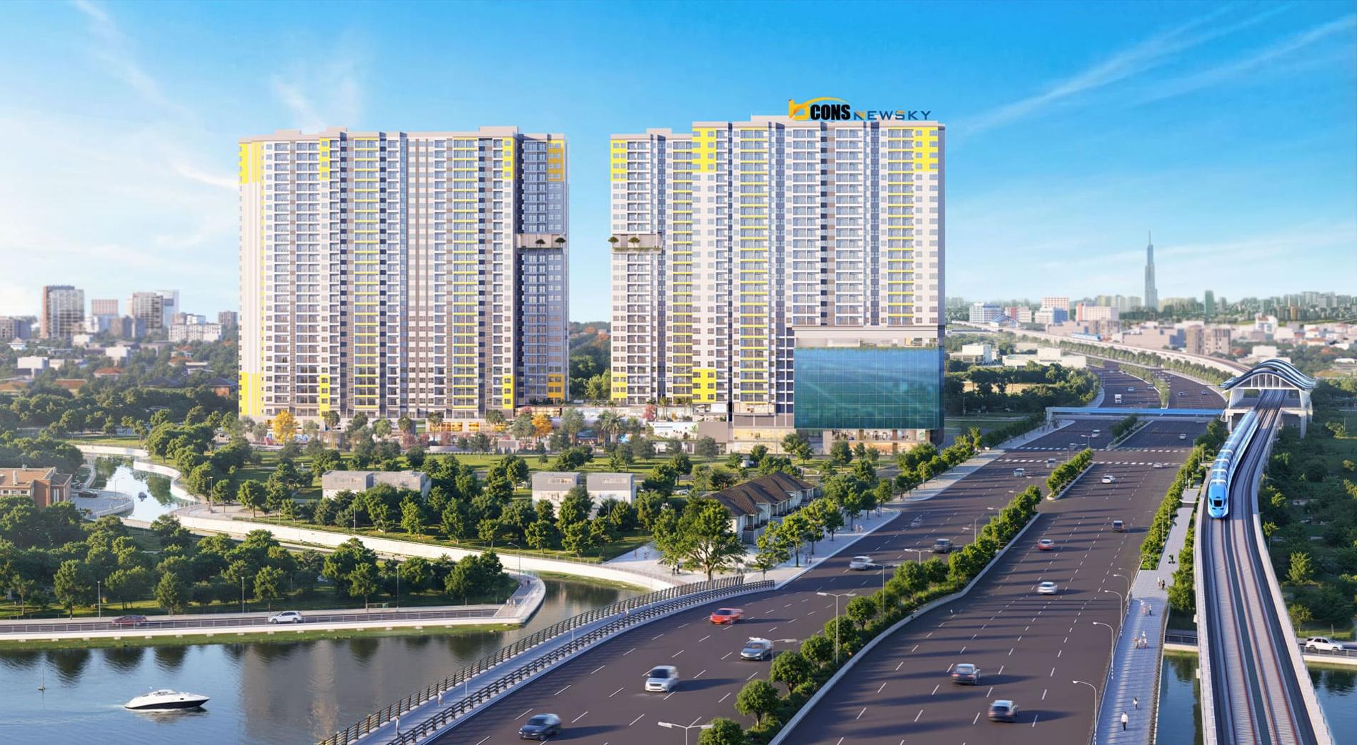 Phối cảnh Bcons Newsky